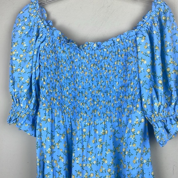 NWT Faithfull The Brand Charlotte Mini Dress Ana Floral Print Size 8 - Picture 9 of 14